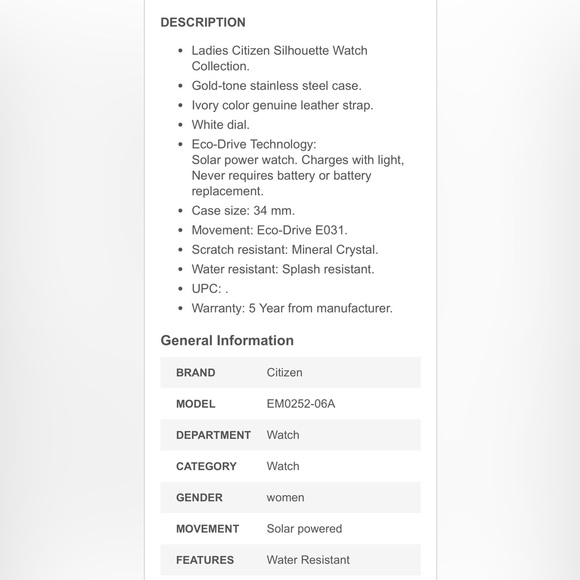 Citizen eco drive female watch. EUC - Picture 4 of 4